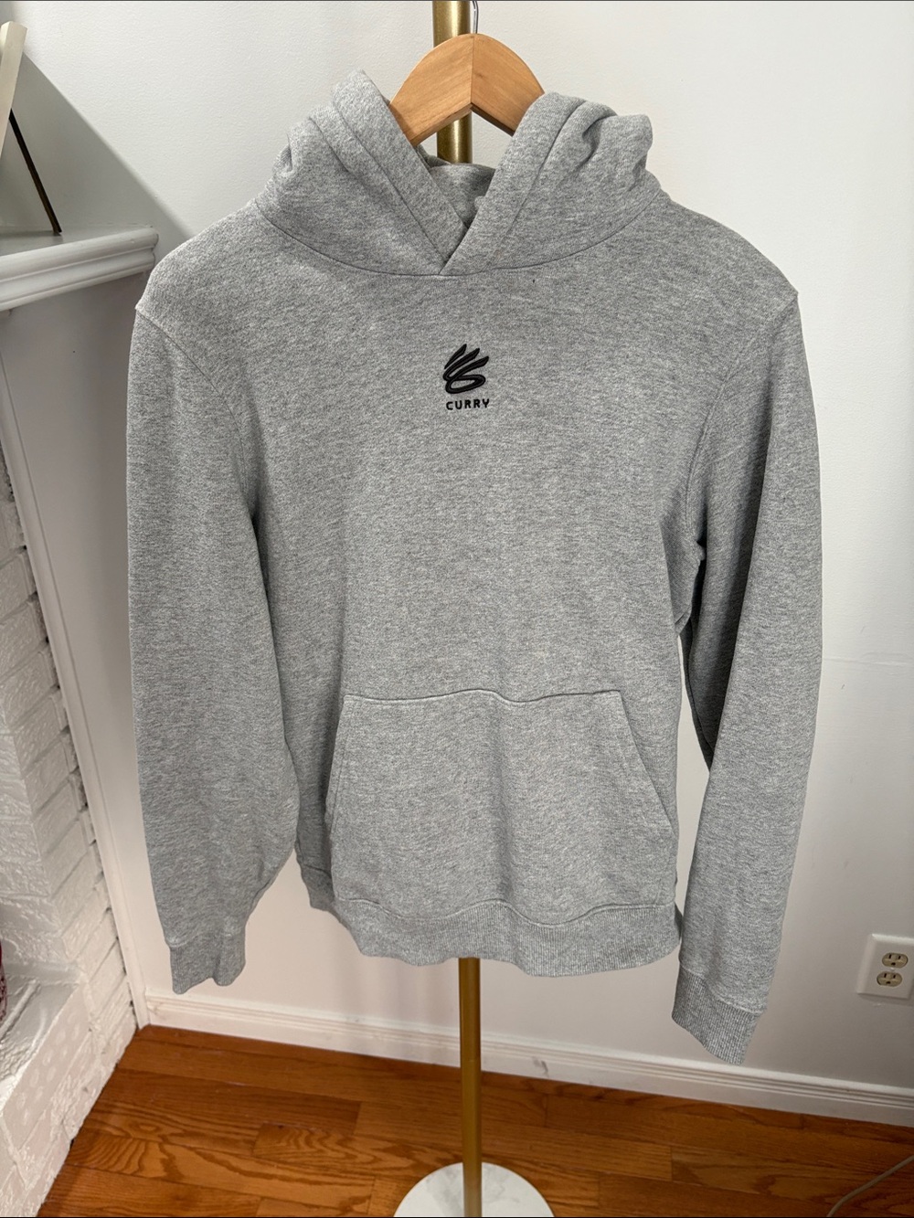Under Armour Curry Heather Gray Pullover Hoodie